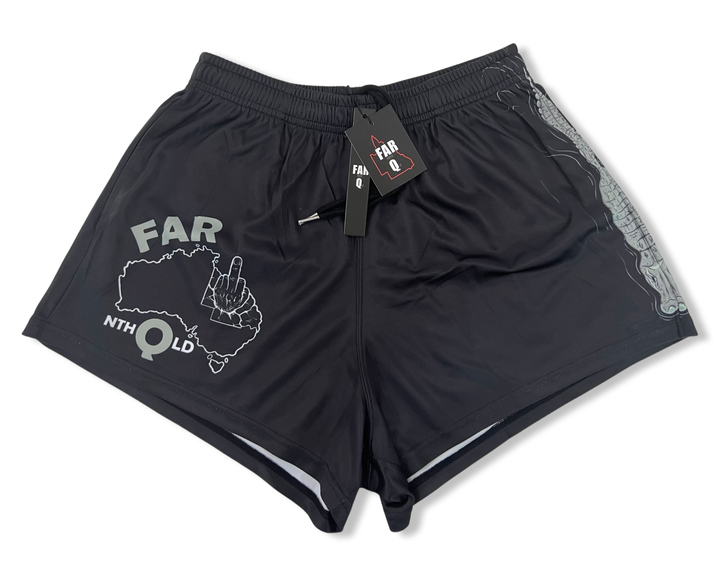 🔥NEW🔥 Footy Shorts - Crocodile & Flipping the Bird Map