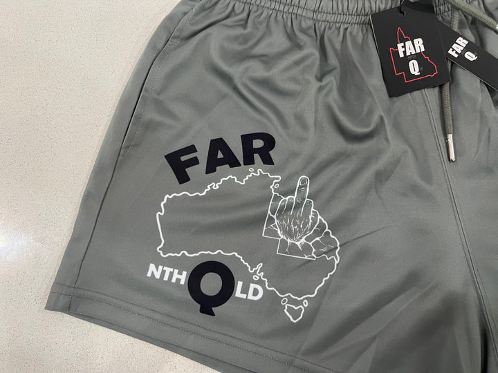 🔥NEW🔥 Army Green Footy Shorts - Mud Crab