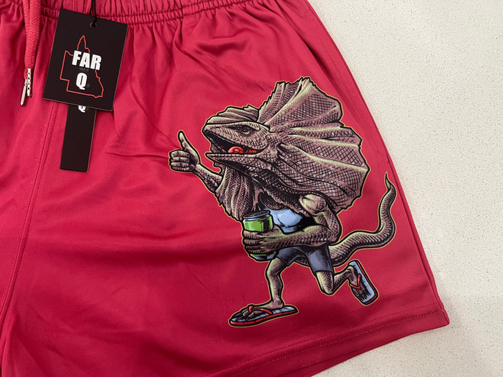 Footy Shorts - Frill Neck Lizard