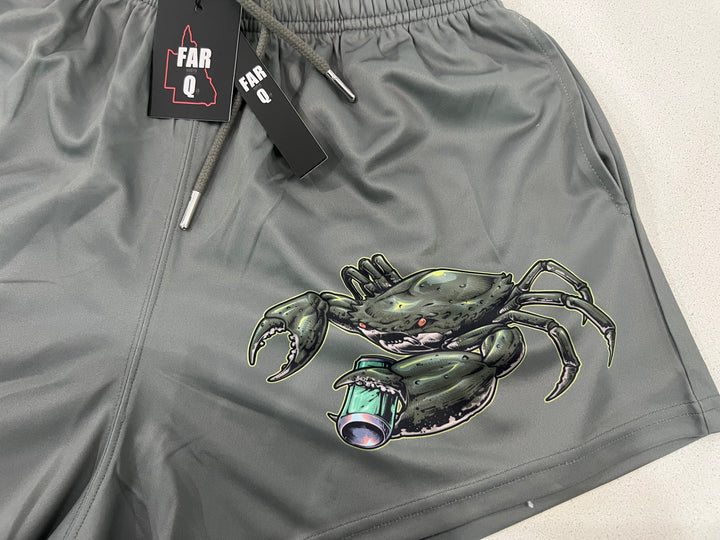 🔥NEW🔥 Army Green Footy Shorts - Mud Crab